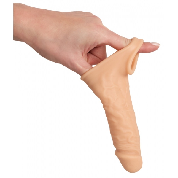 Funda para pene con extensión realista 16,5 x 3,7 cm