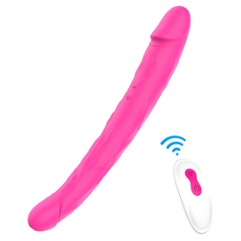 Consolador doble vibrador King 3 - 31 x 4 cm Rosa