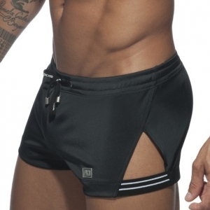 Addicted Side Stripe Shorts Black