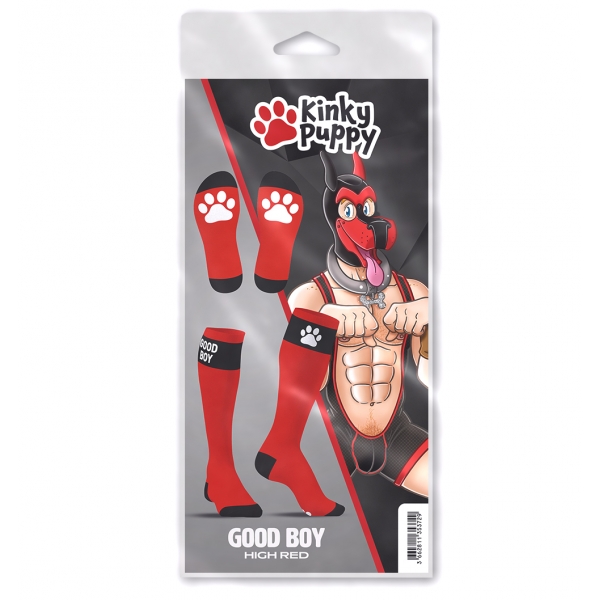 Hohe Socken Big Good Boy Rot