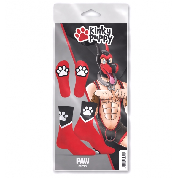 Red Paw Kinky Puppy sokken