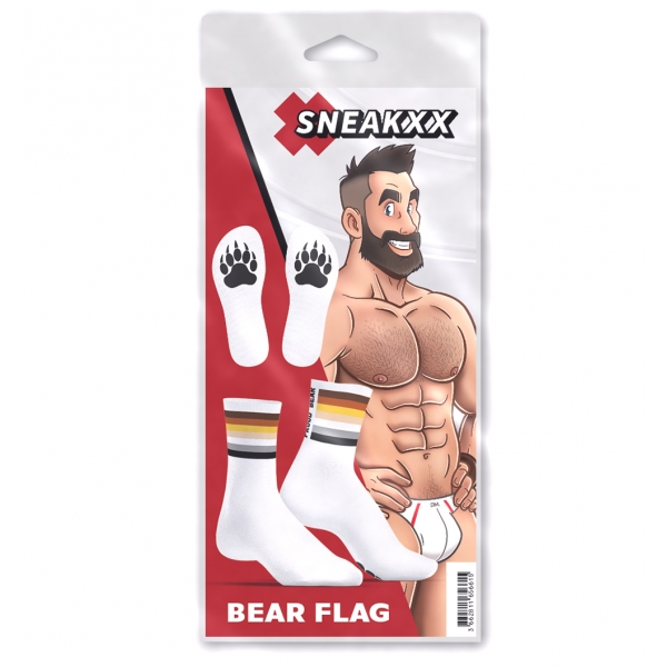 Chaussettes BEAR FLAG SneakXX Blanc