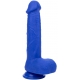 Kapitein vibrerende dildo 16 x 4 cm Blauw