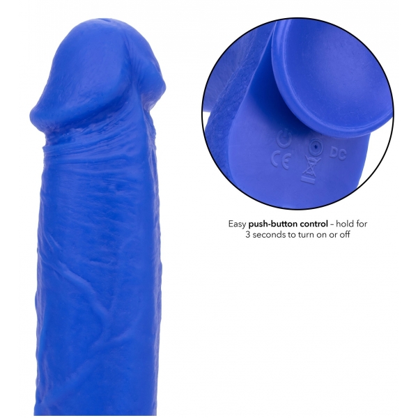 Dildo vibratório Captain 16 x 4 cm Azul