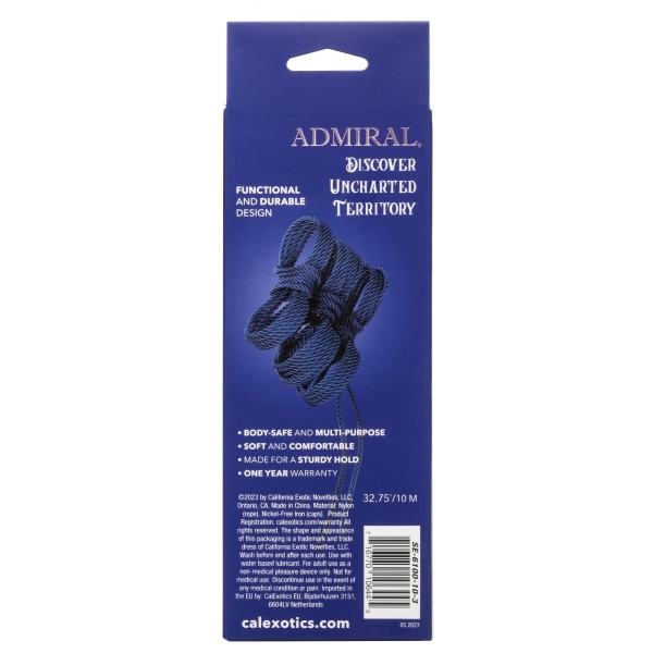 Admiral cuerda de bondage 10 metros Azul