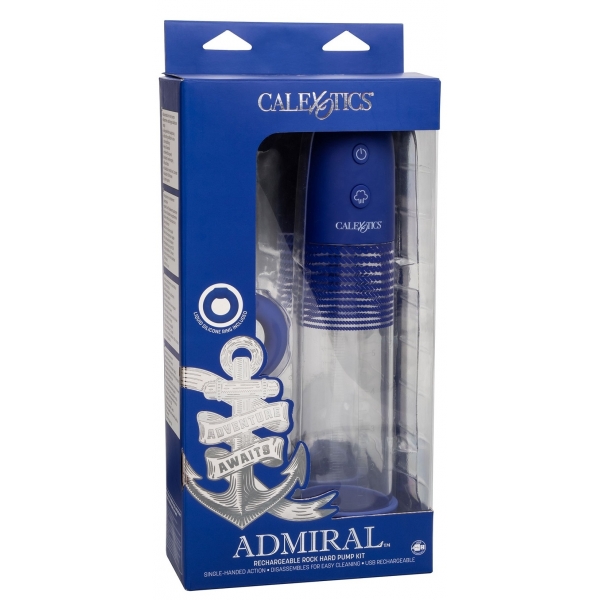 Rock Hard Admiral Automatic Penis Pump 20 x 5.5cm