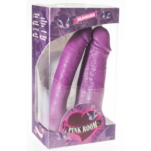 Dildo doppio P11 Jackson 13 x 4,5 cm Viola