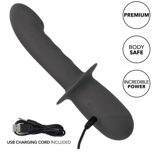 Consolador vibrador Ramrod con mango giratorio 11 x 3,2 cm