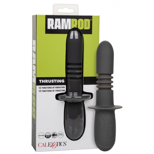 Consolador Ramrod Push-Up con mango de empuje 11 x 3,2 cm