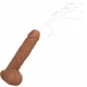 Fuck Squirting Consolador Vibrador 17 x 4.2cm Marrón