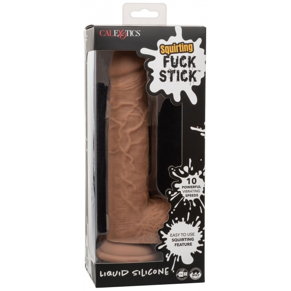 Fuck Squirting Consolador Vibrador 17 x 4.2cm Marrón