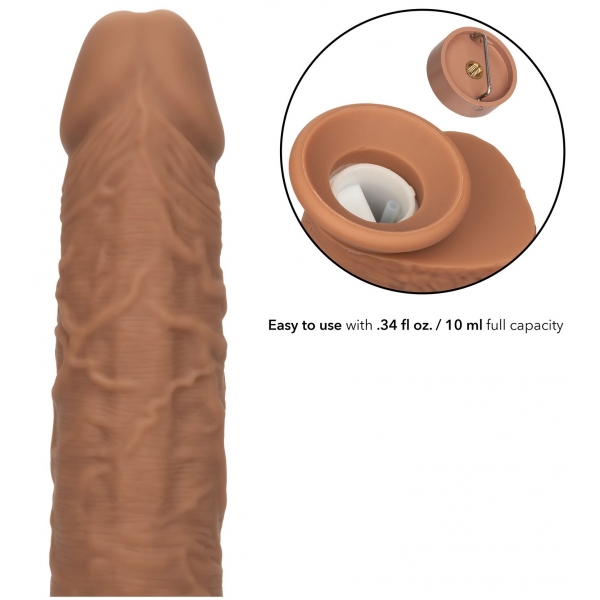 Dildo vibrante Fuck Squirting 17 x 4,2 cm Marrone