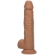 Fuck Squirting Vibrating Dildo 17 x 4.2cm Brown