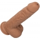 Neuk vibrerende dildo 17 x 4.2cm Bruin