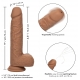 Dildo Vibratório Fuck Squirting 17 x 4,2cm Castanho