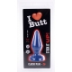 Plug anal CLASSIC S I Love Butt 11 x 4.3 cm Bleu