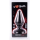 Plug anal CLASSIC XL I Love Butt 17 x 7.5 cm Noir