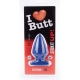 Plug Fat S I Love Butt 11 x 6 cm Blauw