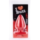 Plug anal FAT L I Love Butt 15.5 x 9 cm Rouge