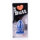 Plug Spade S I Love Butt 9 x 5.3 cm Blau