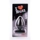 Plug Spade M I Love Butt 11 x 6,7 cm Zwart