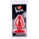 Plug Spade L I Love Butt 15 x 9 cm Rot