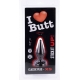 Plug Classic XS I Love Butt 9 x 3 cm Black