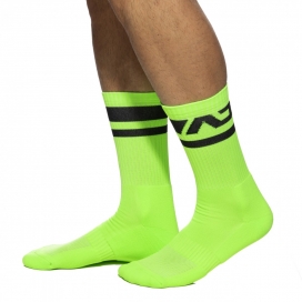 Ad Neon Green Socks