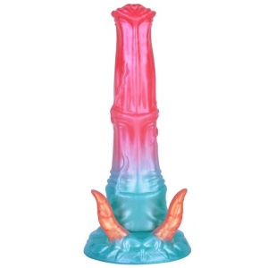 unicorny Alien Beast Cyan Rainbow 9.3" Dildo - A