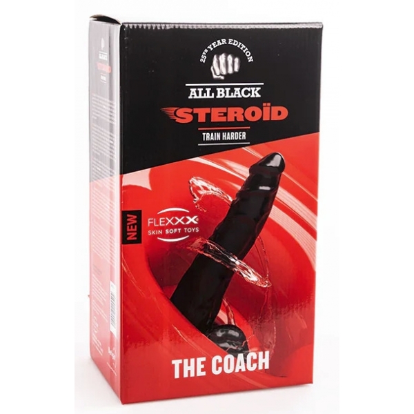 Consolador ABS02 The Coach The All Black Steroïd 25 x 7cm