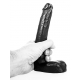 Dildo AB04 Louis All Black 17 x 3.5cm