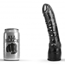 All Black Dildo AB10 Jack Helemaal Zwart 13 x 4cm