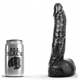 Dildo AB11 Karl Helemaal Zwart 16 x 4,5cm