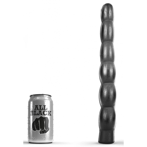 Dildo AB16 steel helemaal zwart 28 x 4cm