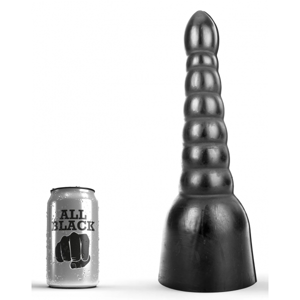 Dildo AB17 Bole Helemaal Zwart 22 x 6,5cm