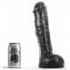 Dildo AB34 Bratwurst Helemaal Zwart 24 x 6,5cm