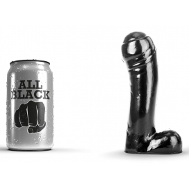 All Black Dildo AB44 hamer geheel zwart 13 x 4,5cm