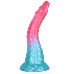 unicorny Alien Beast Cyan Rainbow 9.8" Dildo - E