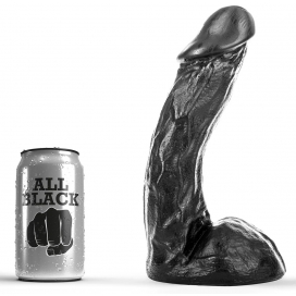 All Black Dildo AB64 Dave Helemaal Zwart 19 x 5cm