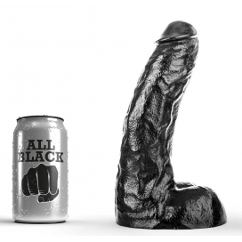 All Black Consolador negro XXL 25,5 x 6,5 cm