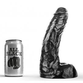 All Black Dildo AB67 Ray Helemaal Zwart 22 x 6,5cm