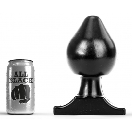 All Black Gros Plug All Black 16 x 11 cm Noir