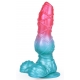 Alien Beast Cyan Rainbow 9.4" Dildo - H