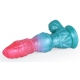 Alien Beast Cyan Rainbow 9.4" Dildo - H