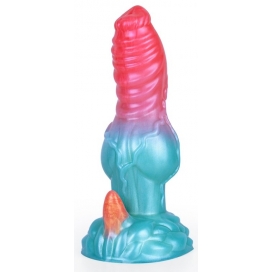 unicorny Alien Beast Cyan Rainbow 7.7" Dildo - J