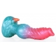 Alien Beast Cyan Rainbow 7.7" Dildo - J