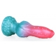 Alien Beast Cyan Rainbow 7.7" Dildo - J