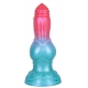 Alien Beast Cyan Rainbow 7.9" Dildo - K