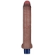 Vibrating dildo Softee Vibe 21 x 4cm Brown