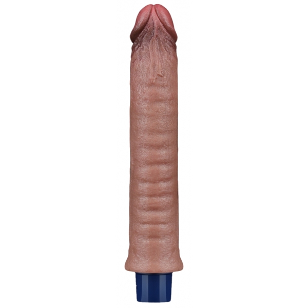 Dildo vibratório Softee Wizz 21 x 4cm Castanho